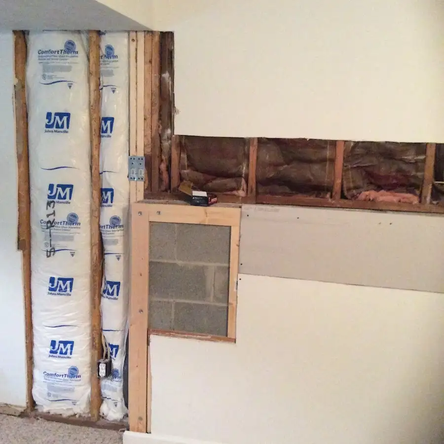 Wall insulation replacement during Odor Removal & Deodorization in Annandale
